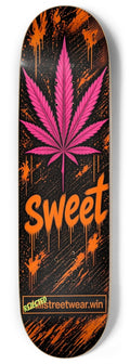 Sweet 9 Inch Skateboard Deck, Pink & Orange | Rejected Clothing Co