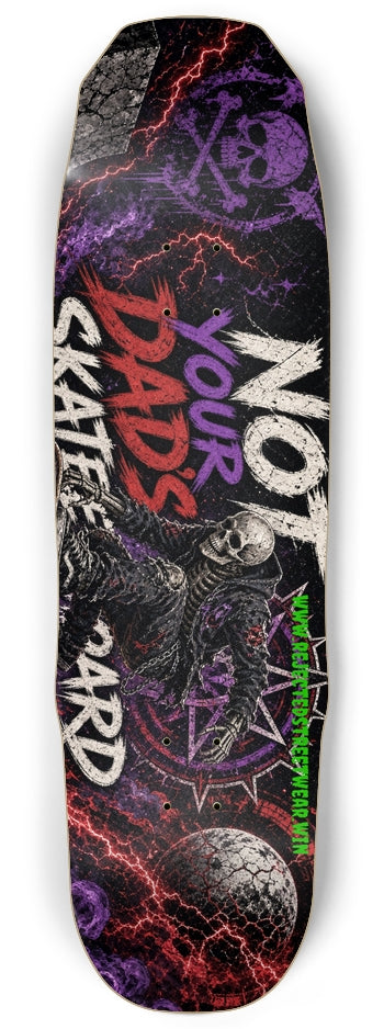 Not Your Dad's 9 Inch Skateboard Deck, Purple | Rejected Clothing Co