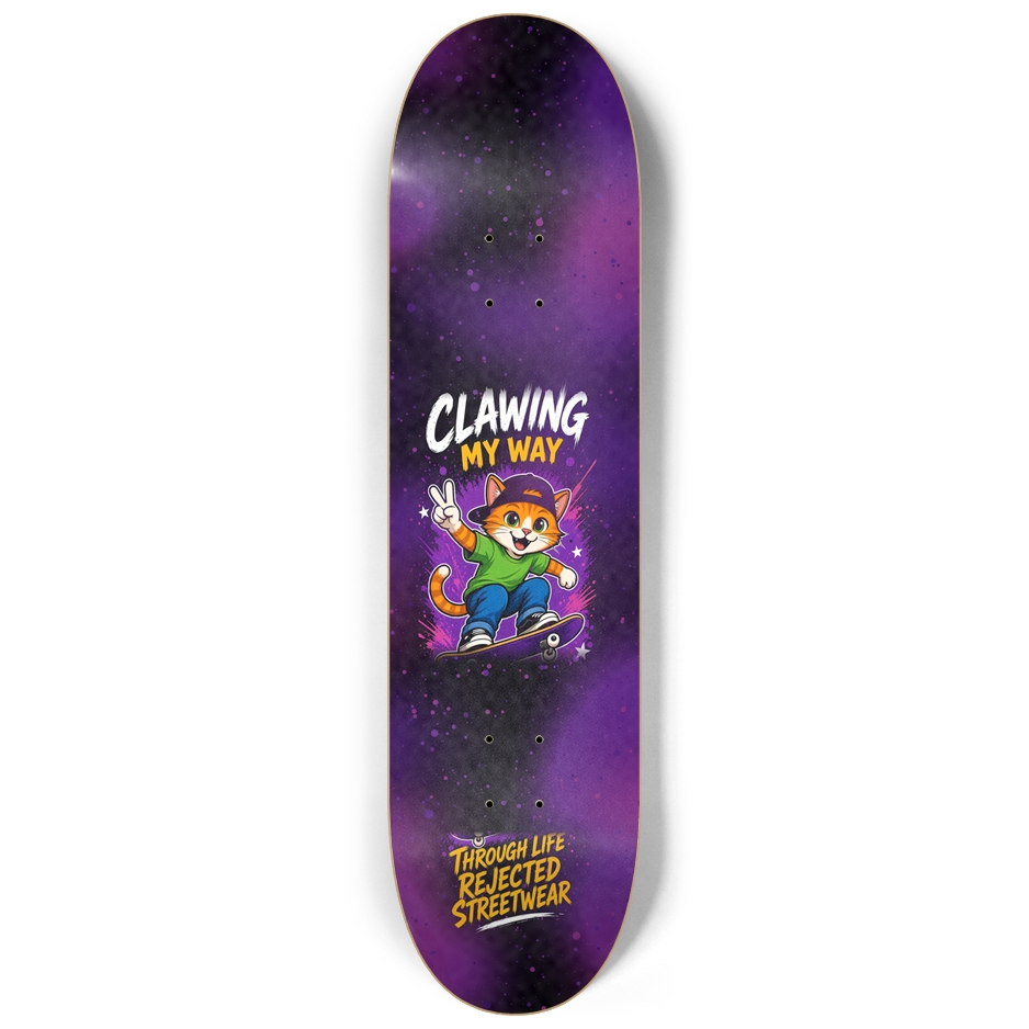 Clawing My Way Skateboard Deck