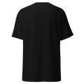 Black tee with the Death by Neglect gothic logo and skull, worn by a model