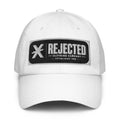 Black Under Armour dad hat with an embroidered Rejected Clothing Company Established 1999 patch