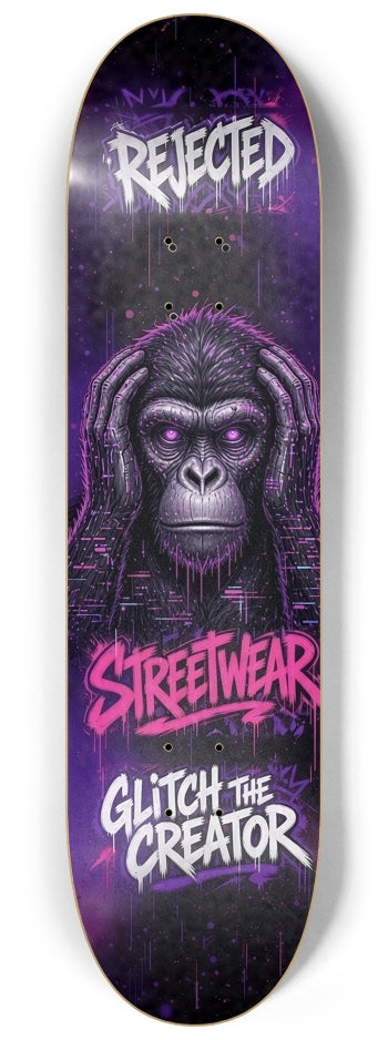 Hear no evil see no evil speak no evil skateboard deck