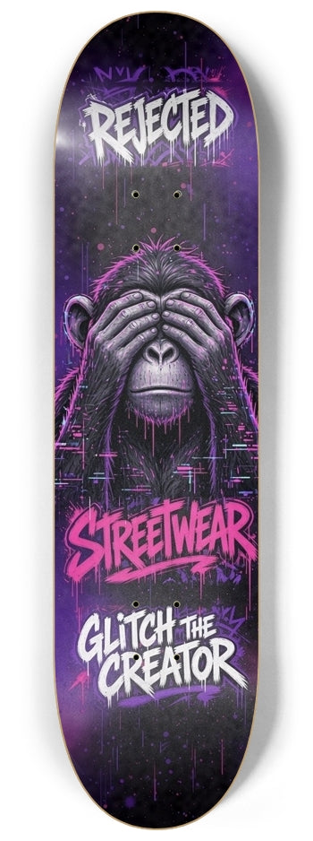 Hear no evil see no evil speak no evil skateboard deck