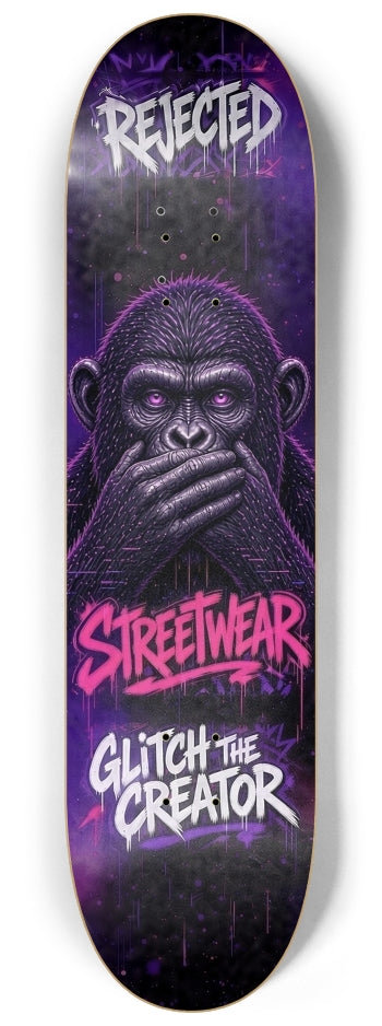 Hear no evil see no evil speak no evil skateboard deck